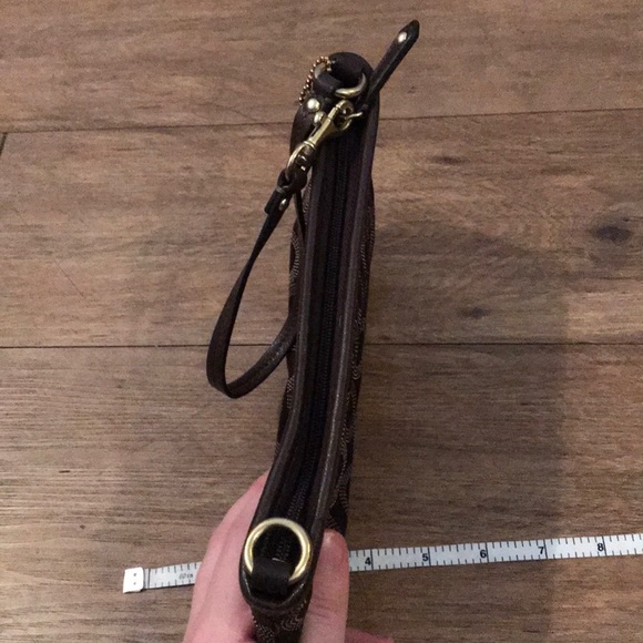 Coach Brown&Gold Wristlet - Picture 8 of 8